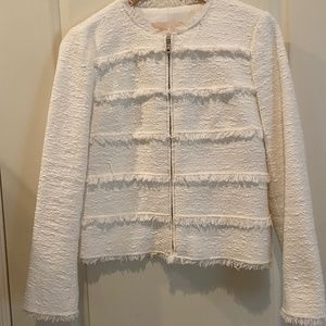 Rebecca Taylor Cream Tweed Jacket